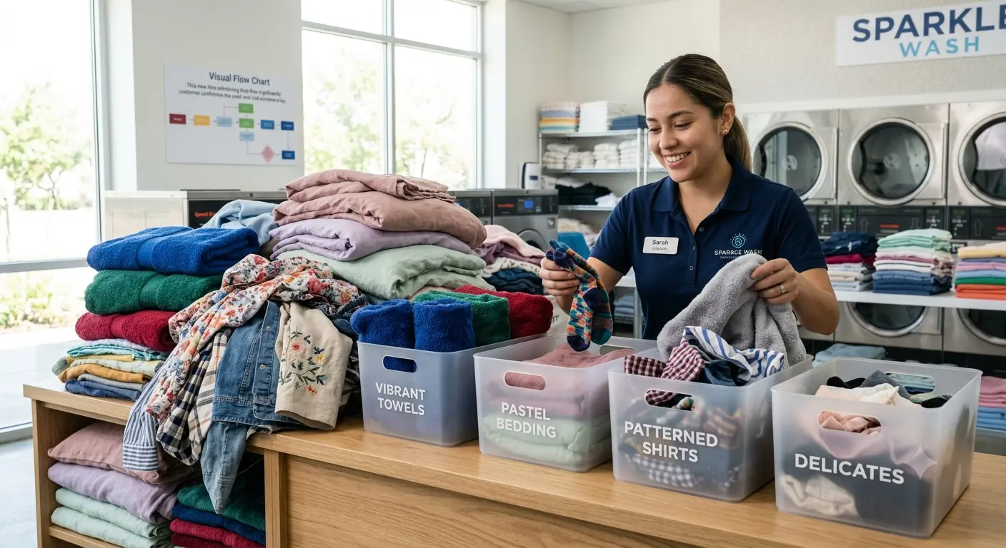 professional-laundry-staff-sorting-mixed-laundry